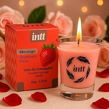 Vela Beijável Morango Intt