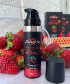 Gel Beijável Vibrante Morango Hot - Vibra Me