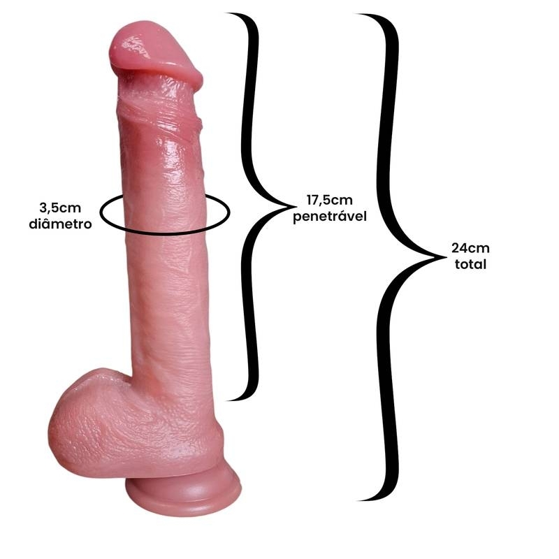 Pênis Vibrador 24 cm 3